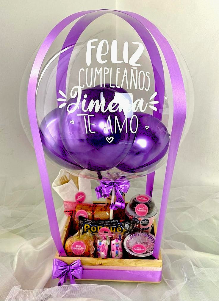 Desayuno Sorpresa Personalizado en Tonos Morados desde: