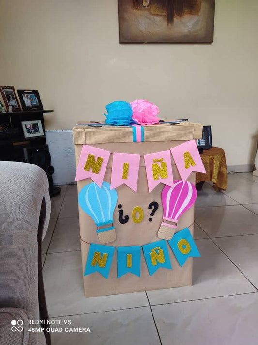 Caja Sorpresa de Revelación de Género: ¿Niña o Niño?